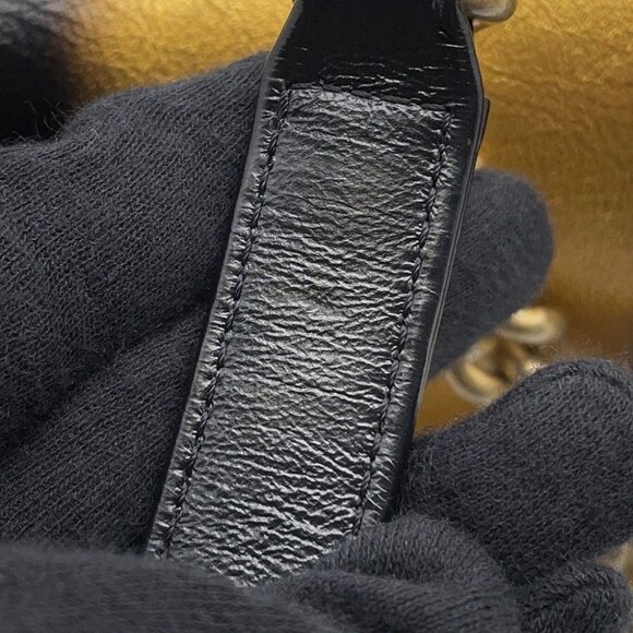 CHANEL Boy Chanel ChainShoulder Size Small Leather Black/Gold A67085 - Picture 12 of 14